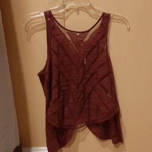 Free People maroon top